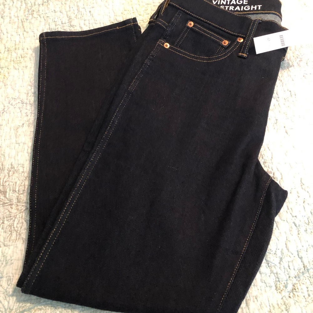 J. Crew 9” Mid-Rise Vintage Slim-Straight Brushed Back Jeans Color: Rinse NWT